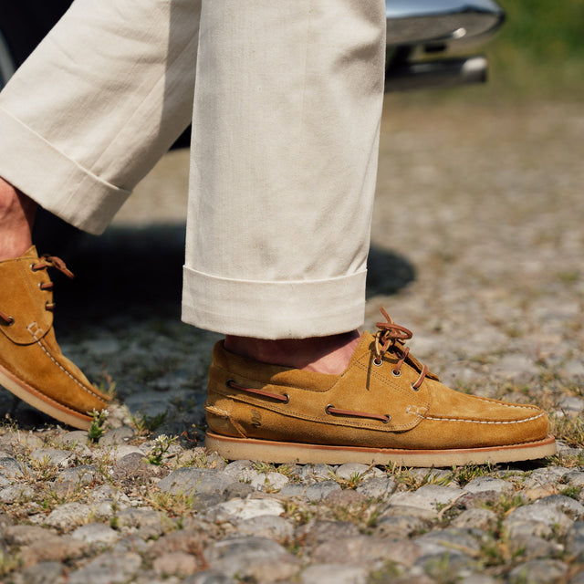The Hadley Suede Boat Shoe