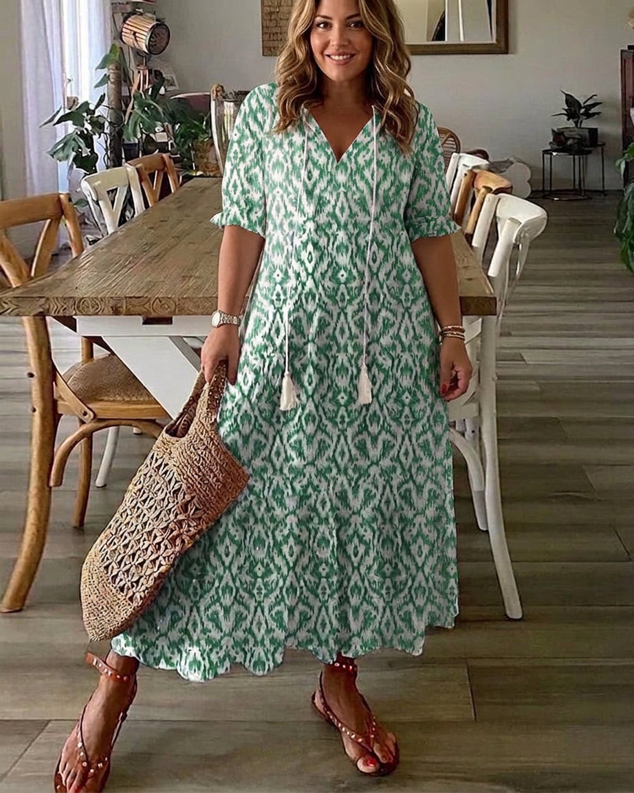 The Michaela Bohemian Maxi Dress