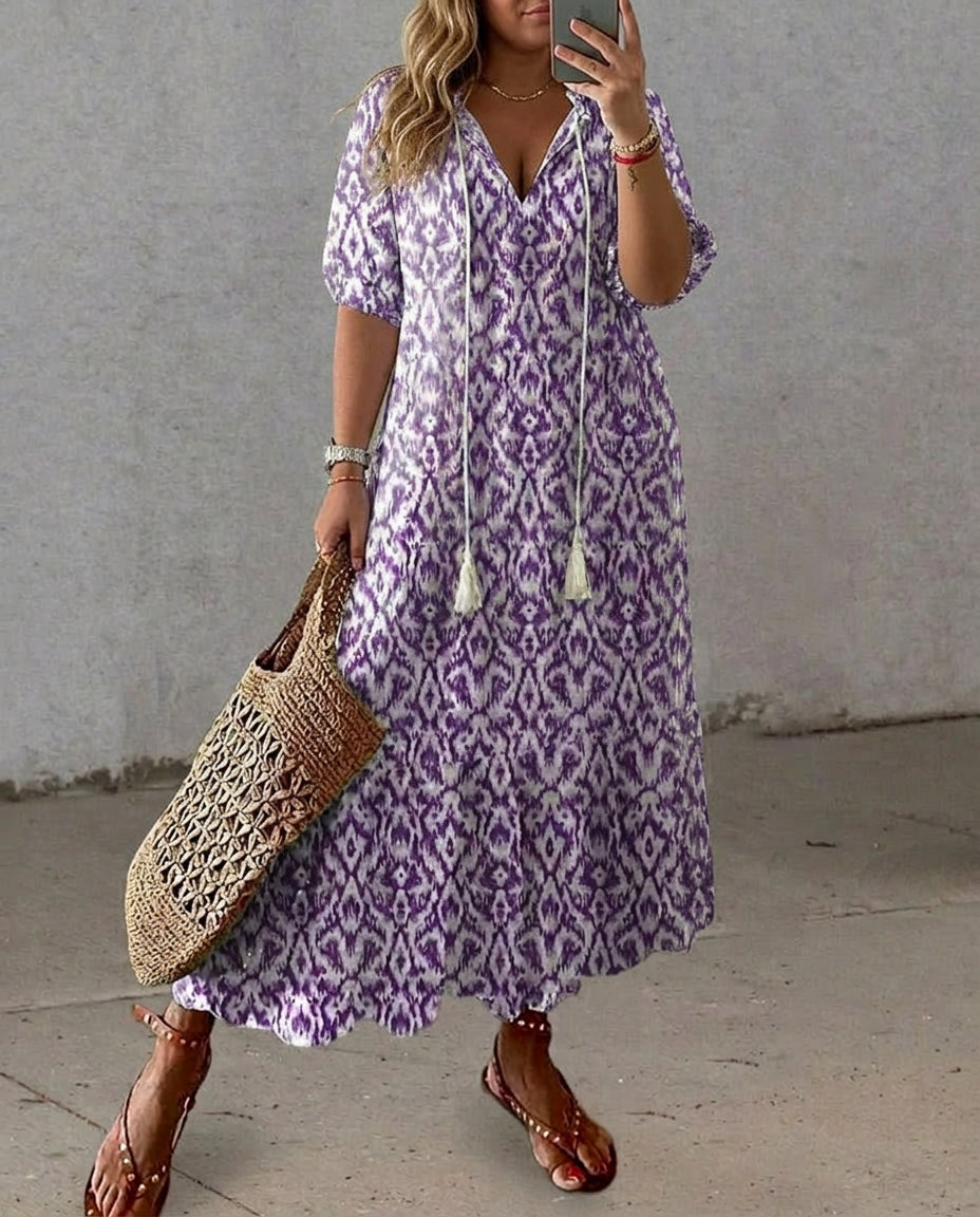The Michaela Bohemian Maxi Dress