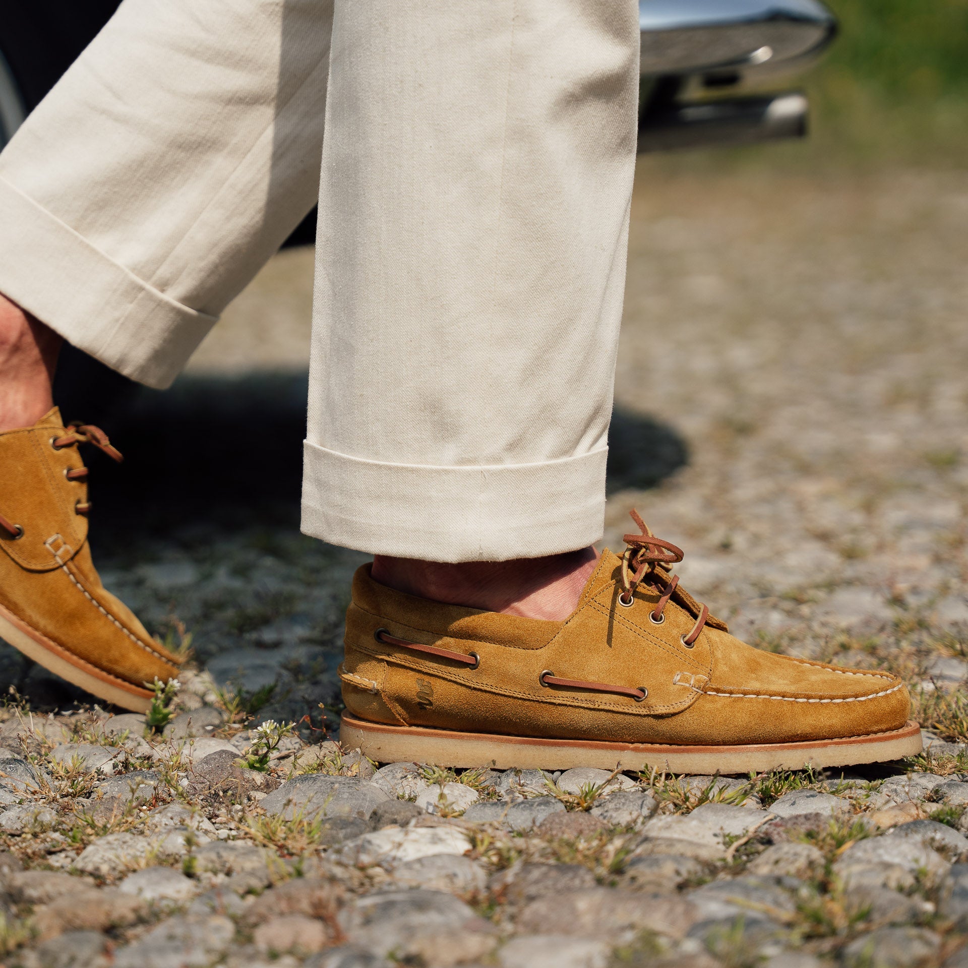 The Hadley Suede Boat Shoe