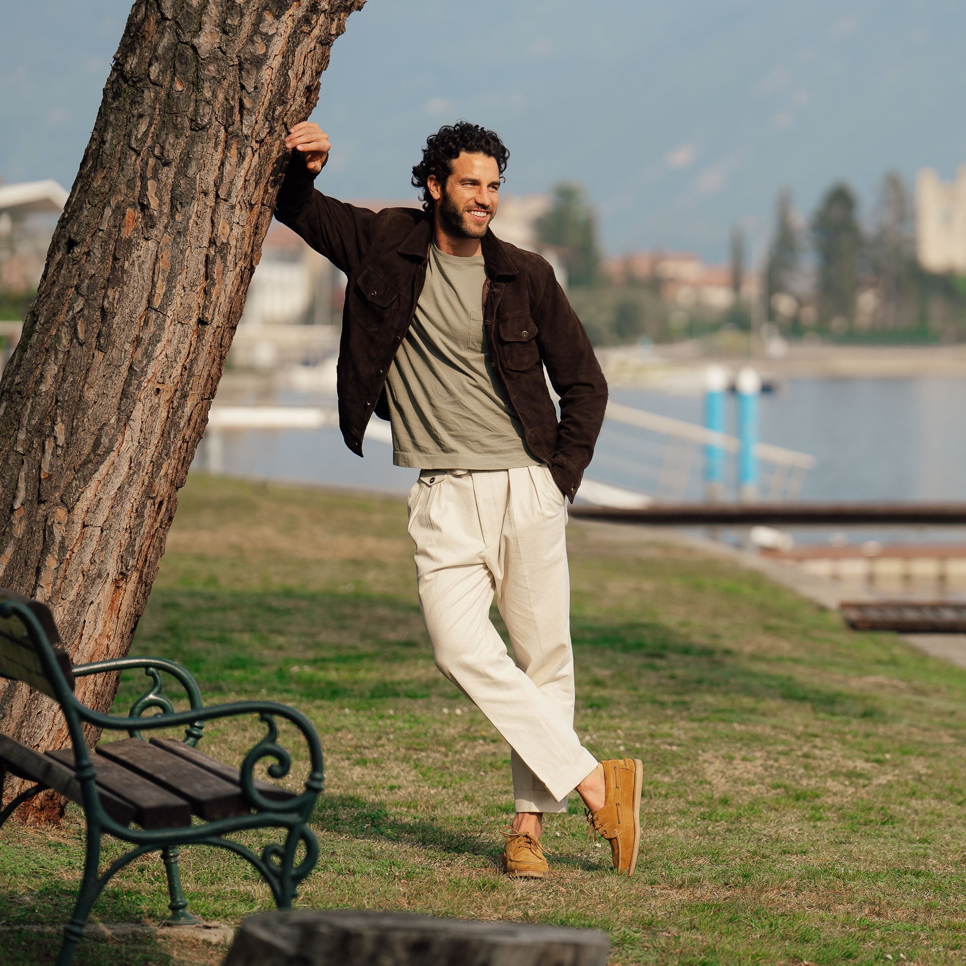 The Hadley Suede Boat Shoe