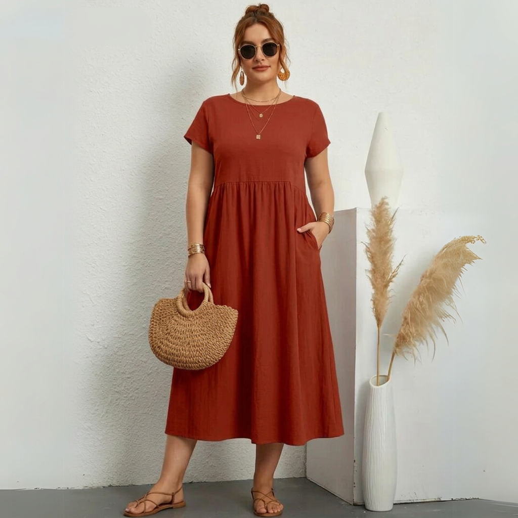 The Valiria Everyday Midi Dress
