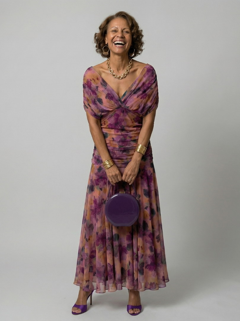 The Candela Off-Shoulder Midi Dress