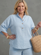 The Amity Linen Tunic Set