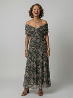 The Candela Off-Shoulder Midi Dress