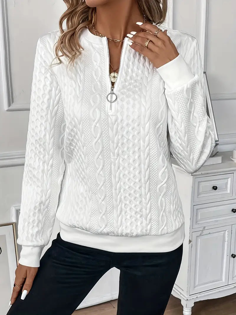 The Bennett Zip Sweater