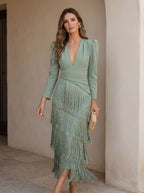 The Marlowe Fringe Maxi Dress