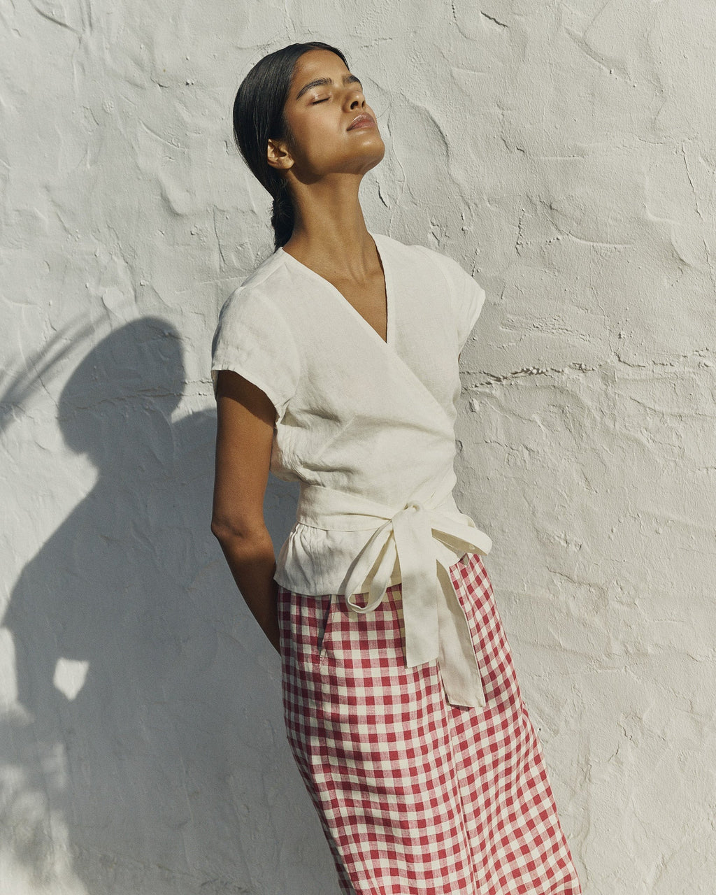 The Solene Wide-Leg Linen Trousers