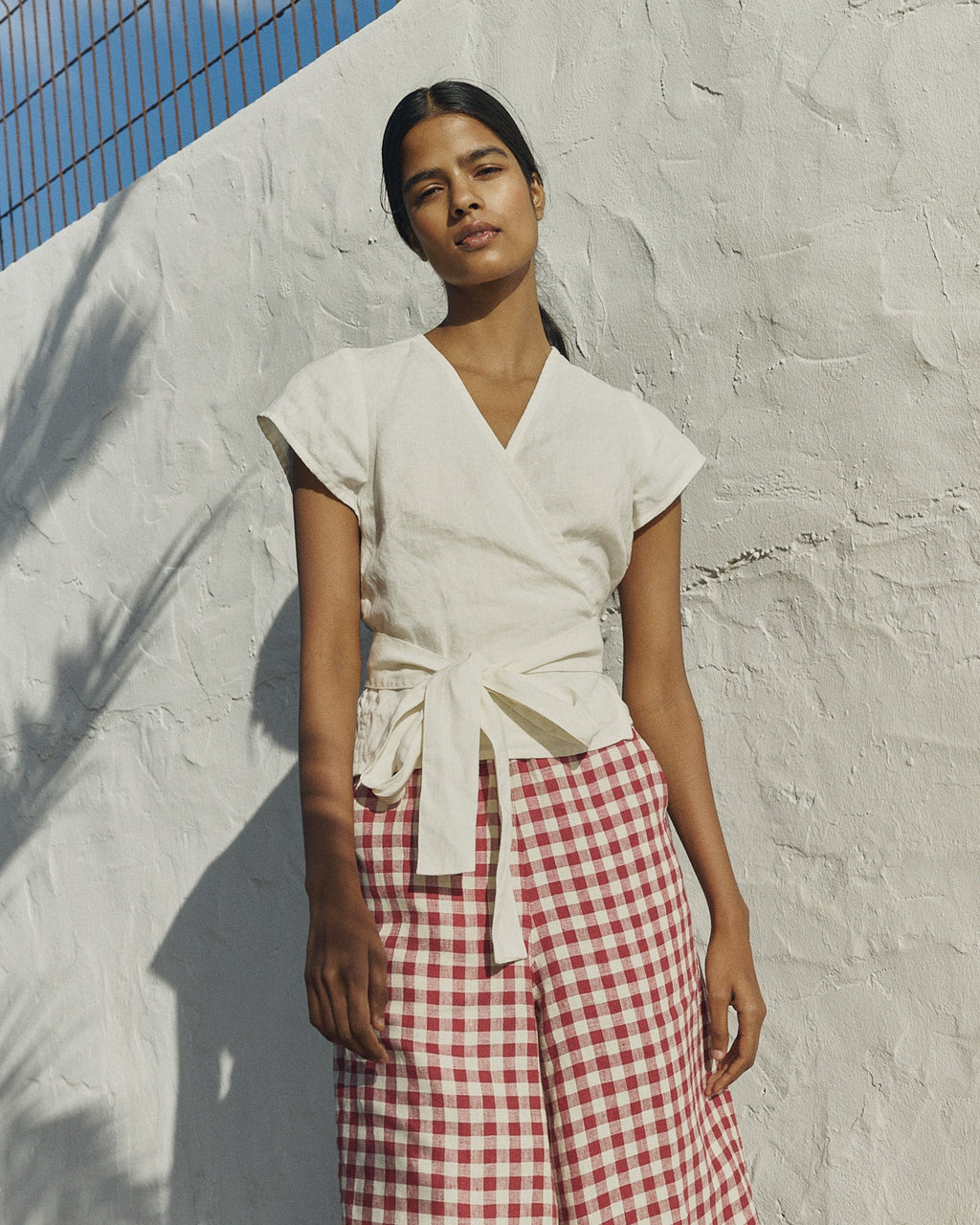 The Solene Wide-Leg Linen Trousers