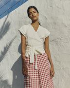 The Solene Wide-Leg Linen Trousers