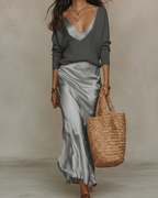 The Solène Slip & Knit Set