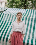 The Saylor Linen Midi Skirt