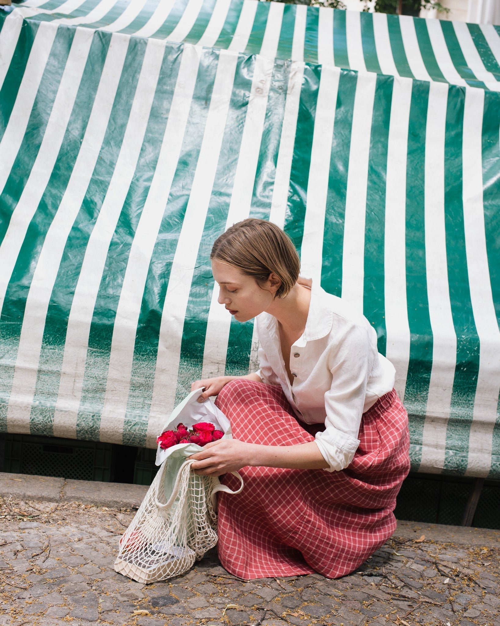 The Saylor Linen Midi Skirt