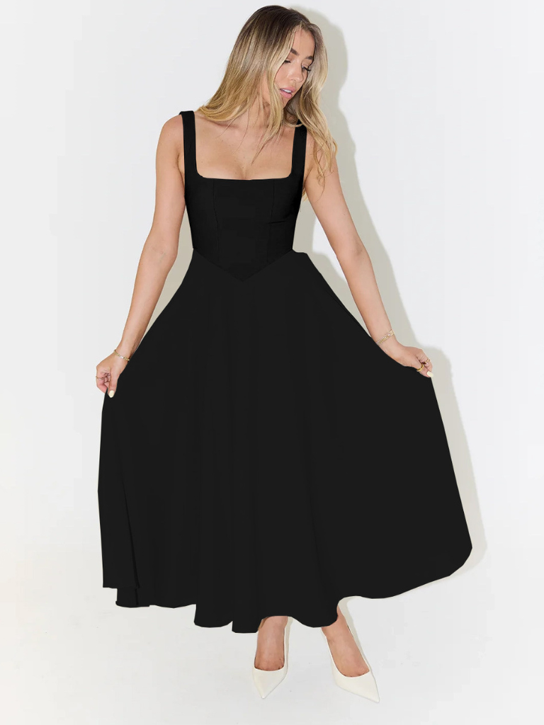 The Audrey Square-Neck Dress