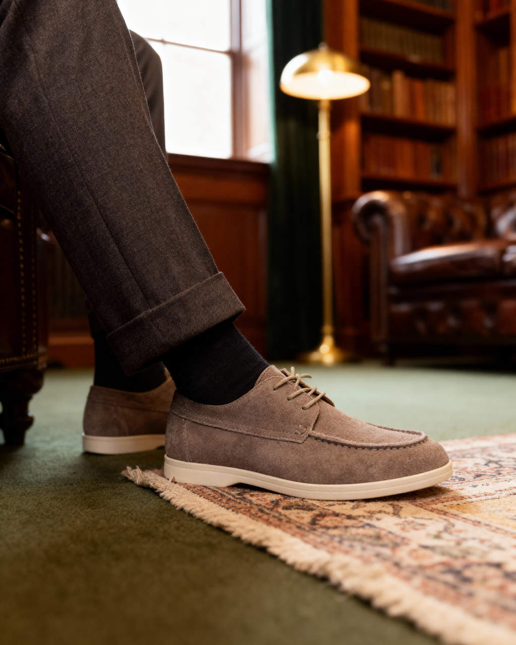 Liguria | Zapatos de Ante con Cordones