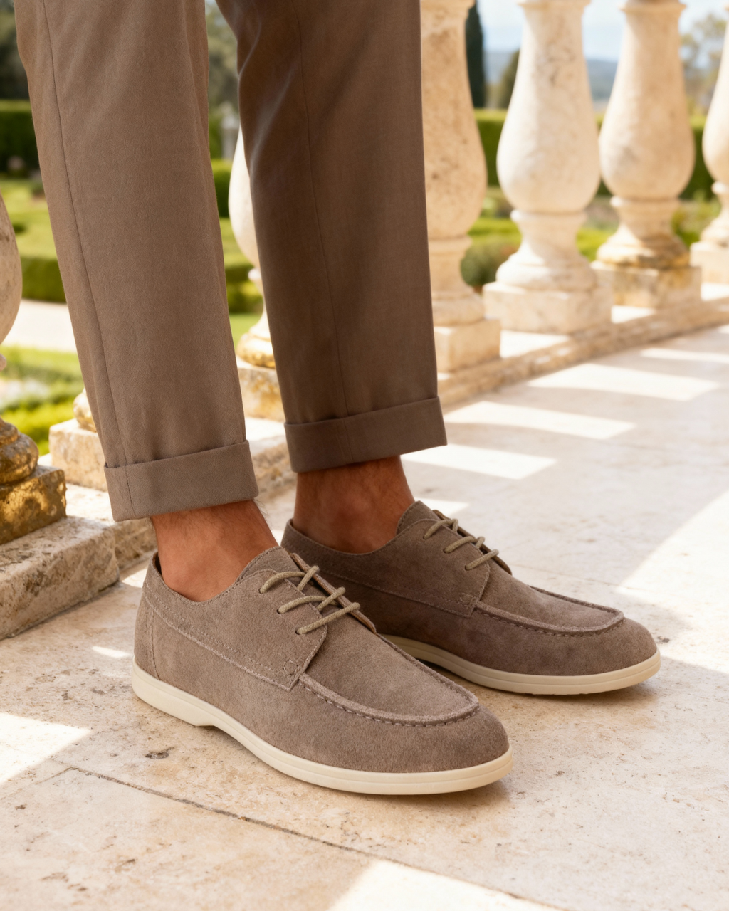 Liguria | Zapatos de Ante con Cordones