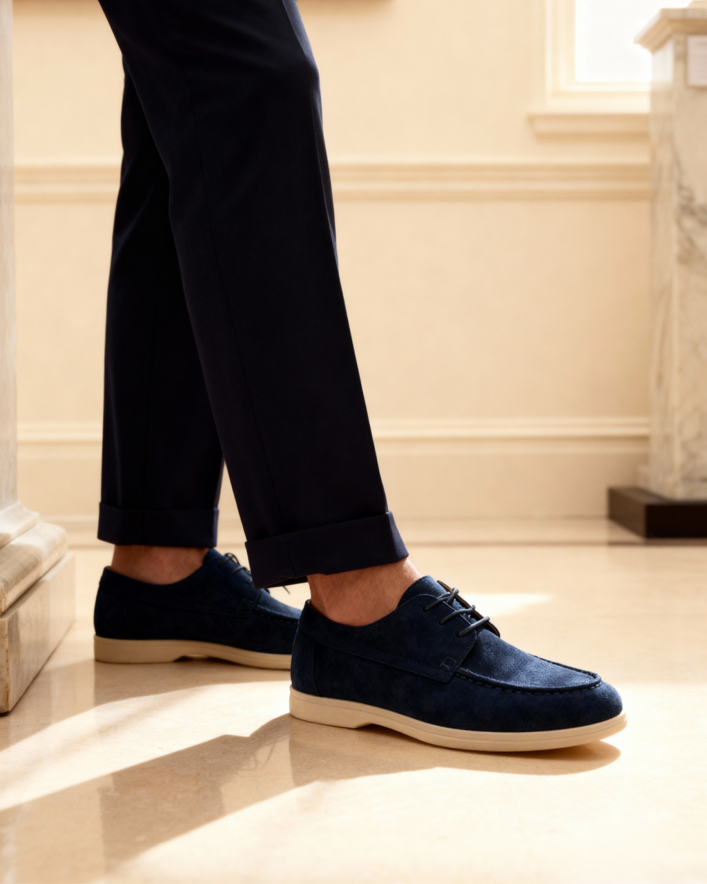 Liguria | Zapatos de Ante con Cordones