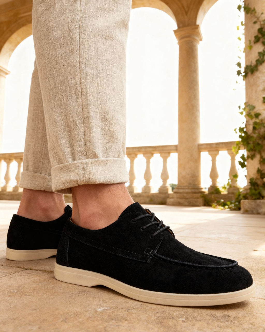 Liguria | Zapatos de Ante con Cordones