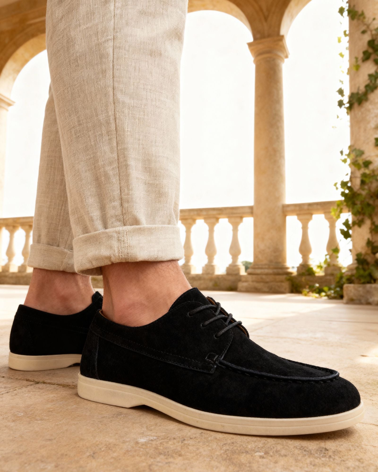 Liguria | Zapatos de Ante con Cordones