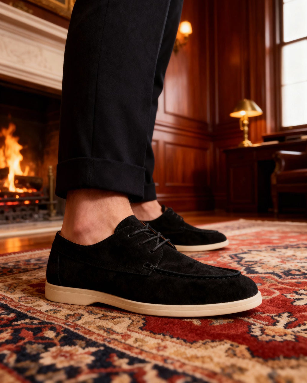 Liguria | Zapatos de Ante con Cordones