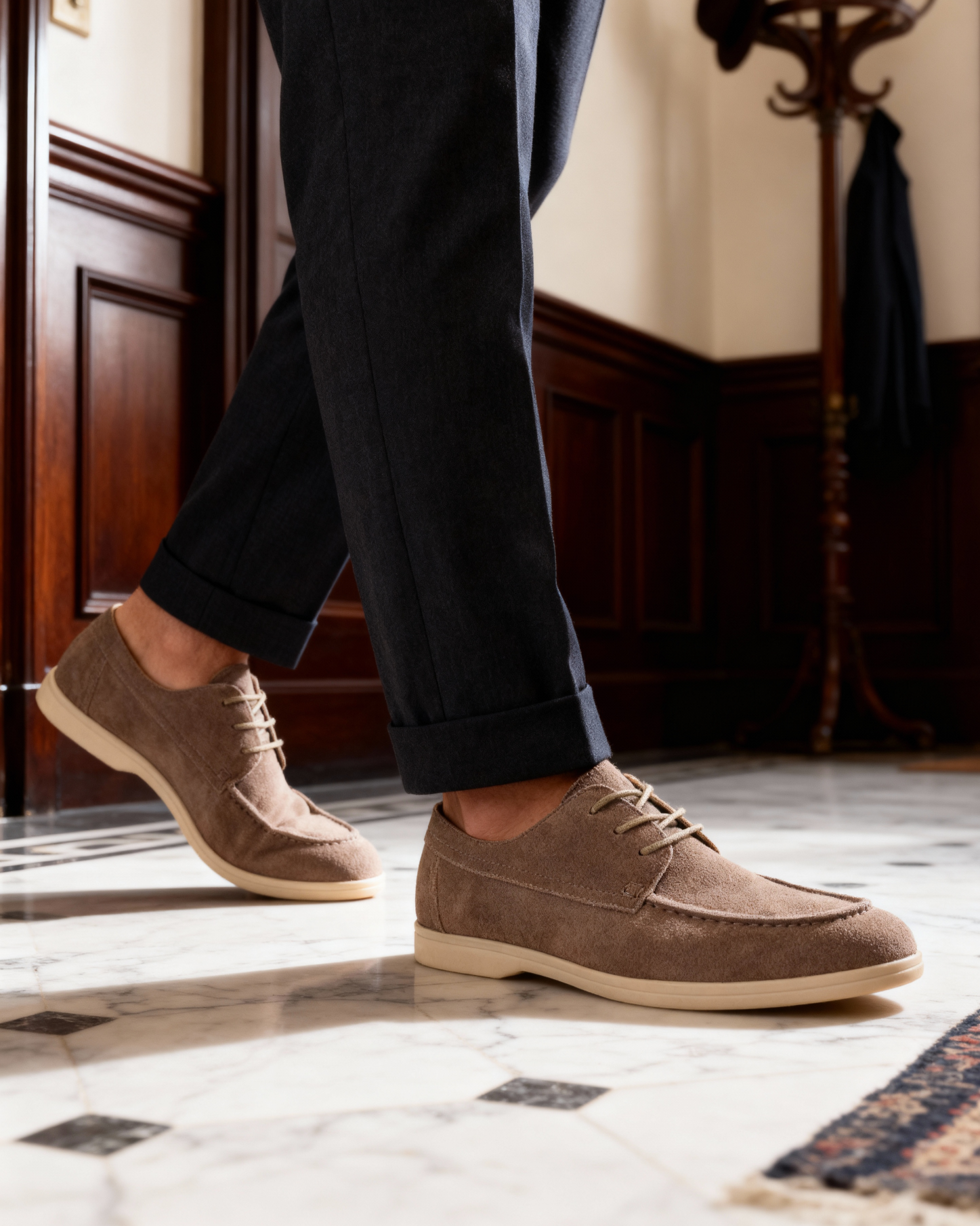 Liguria | Zapatos de Ante con Cordones