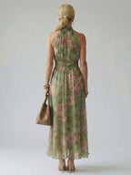 The Adriana Halter Maxi Dress