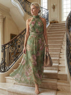 The Adriana Halter Maxi Dress