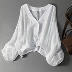 The Maïa Linen Blouse