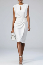 The Hartley Draped Midi Dress