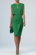 The Hartley Draped Midi Dress