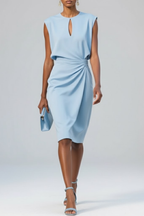 The Hartley Draped Midi Dress