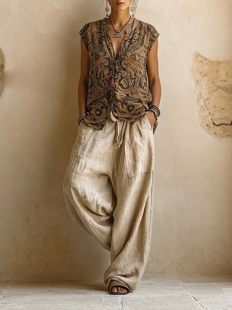 Wanderlight | Linen Three-Piece Set