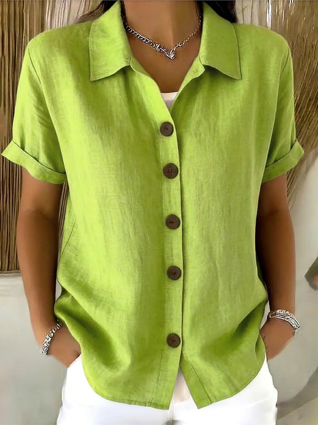 The Margaux Button-Front Blouse