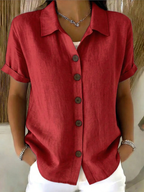 The Margaux Button-Front Blouse