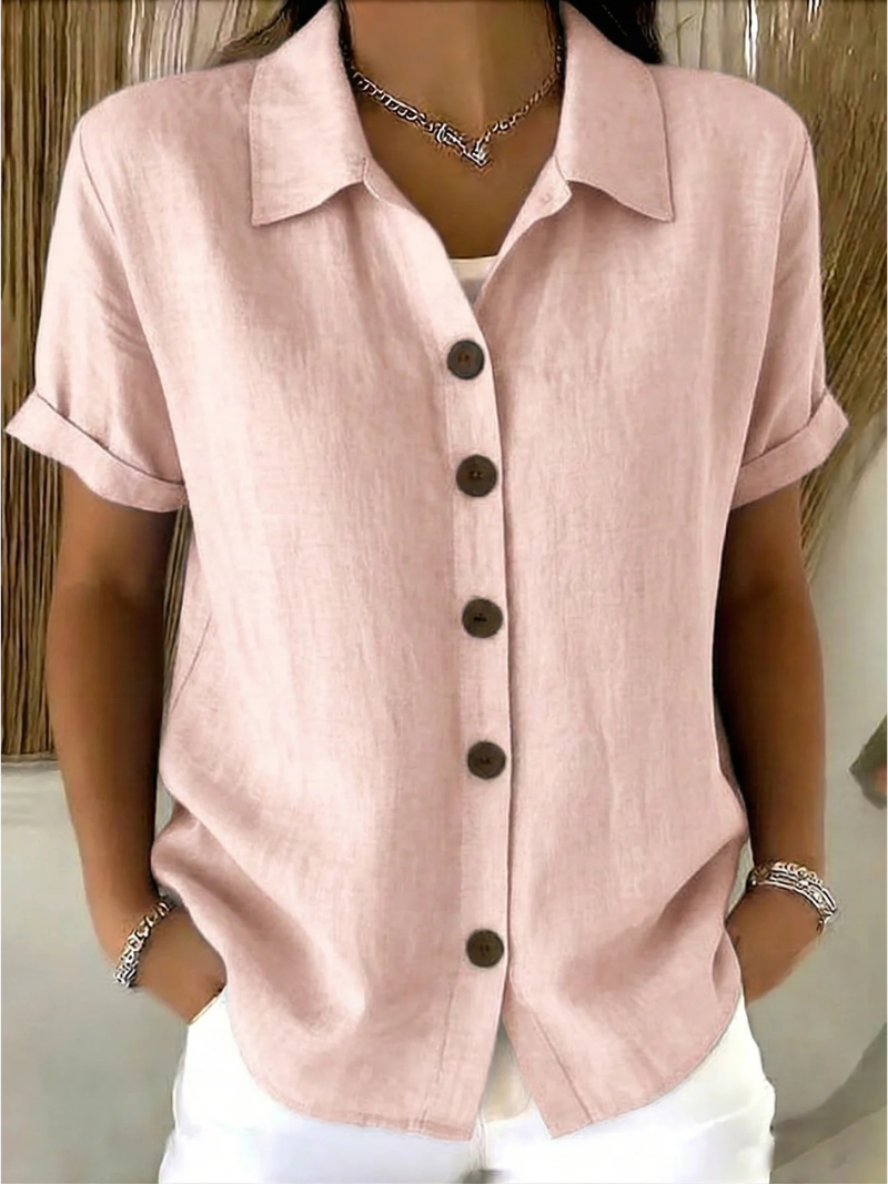 The Margaux Button-Front Blouse