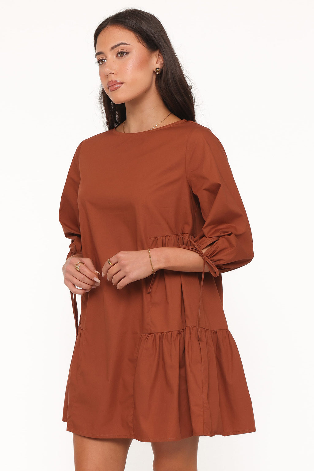 The Camille Long-Sleeve Mini Dress