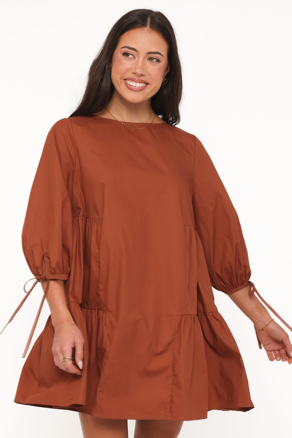 The Camille Long-Sleeve Mini Dress