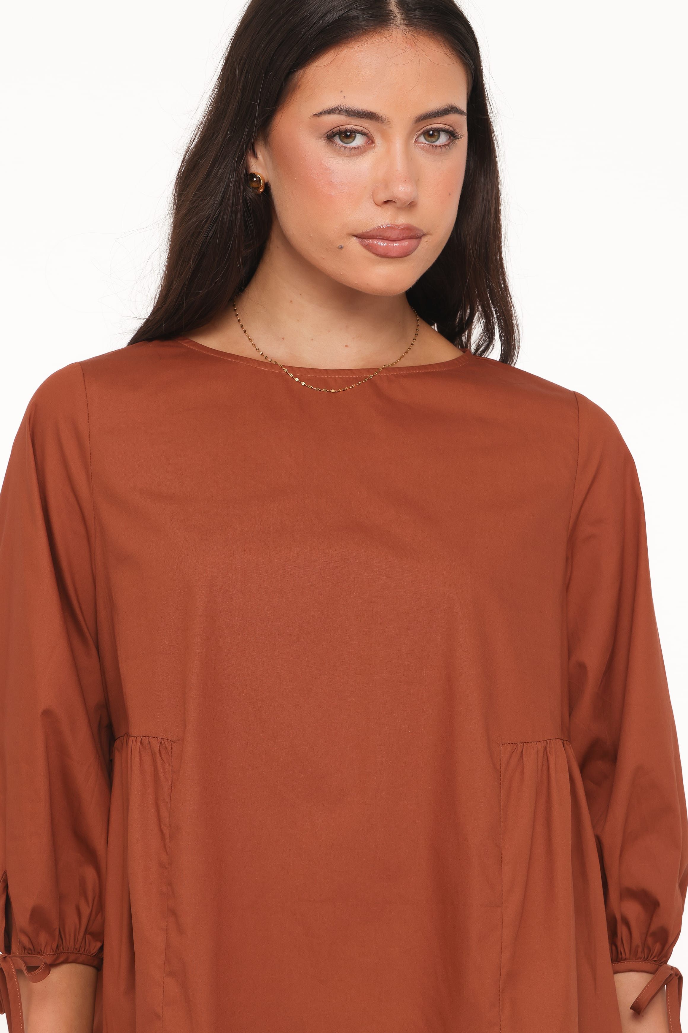 The Camille Long-Sleeve Mini Dress