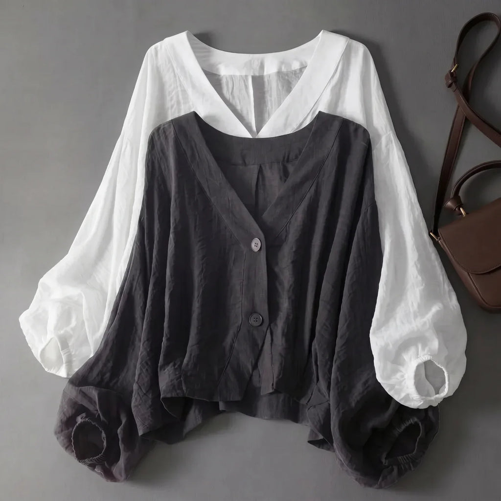 The Maïa Linen Blouse