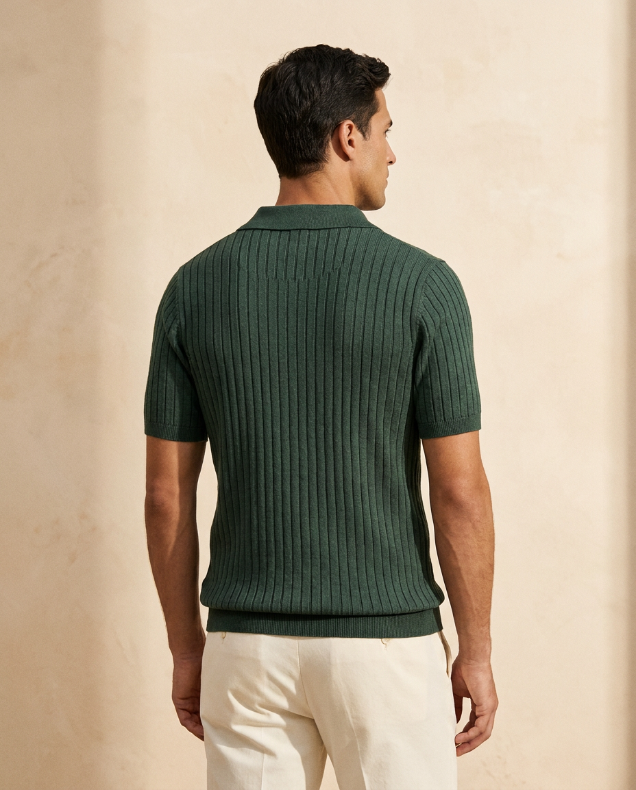 Santorini | Polo de Punto Texturizado