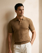 Santorini | Textured Knit Polo