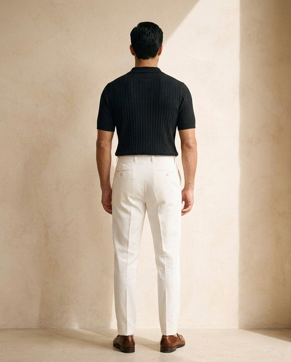Santorini | Textured Knit Polo