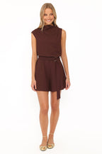 The Coralie Belted Knit Romper