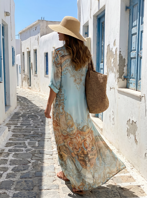 Riviera community — Amalfi Kaftan Maxi Dress
