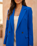 Royal Blue The Portofino Double-Breasted Blazer detail