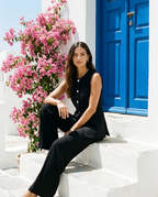 Black The Cyclades Tailored Waistcoat