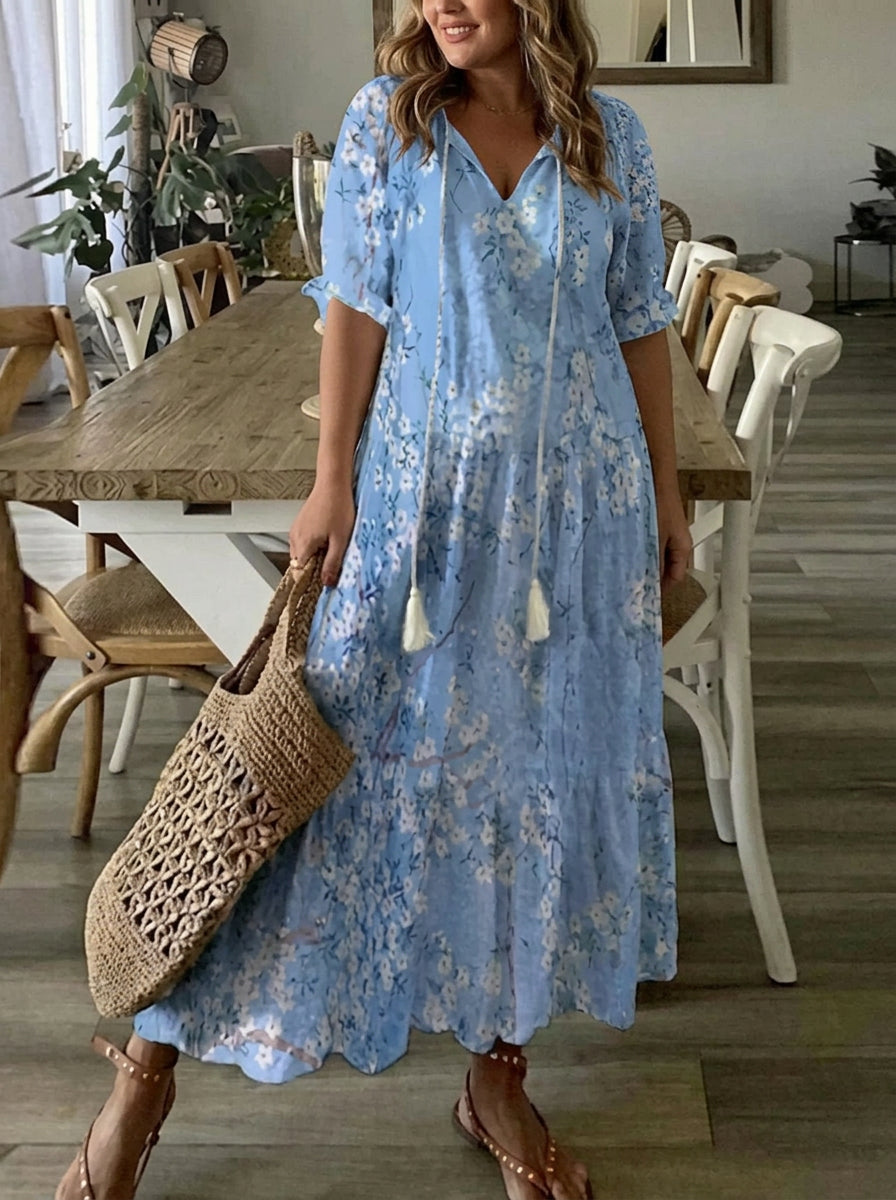 The Michaela Bohemian Maxi Dress
