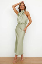 The Aurelia Satin Maxi Dress