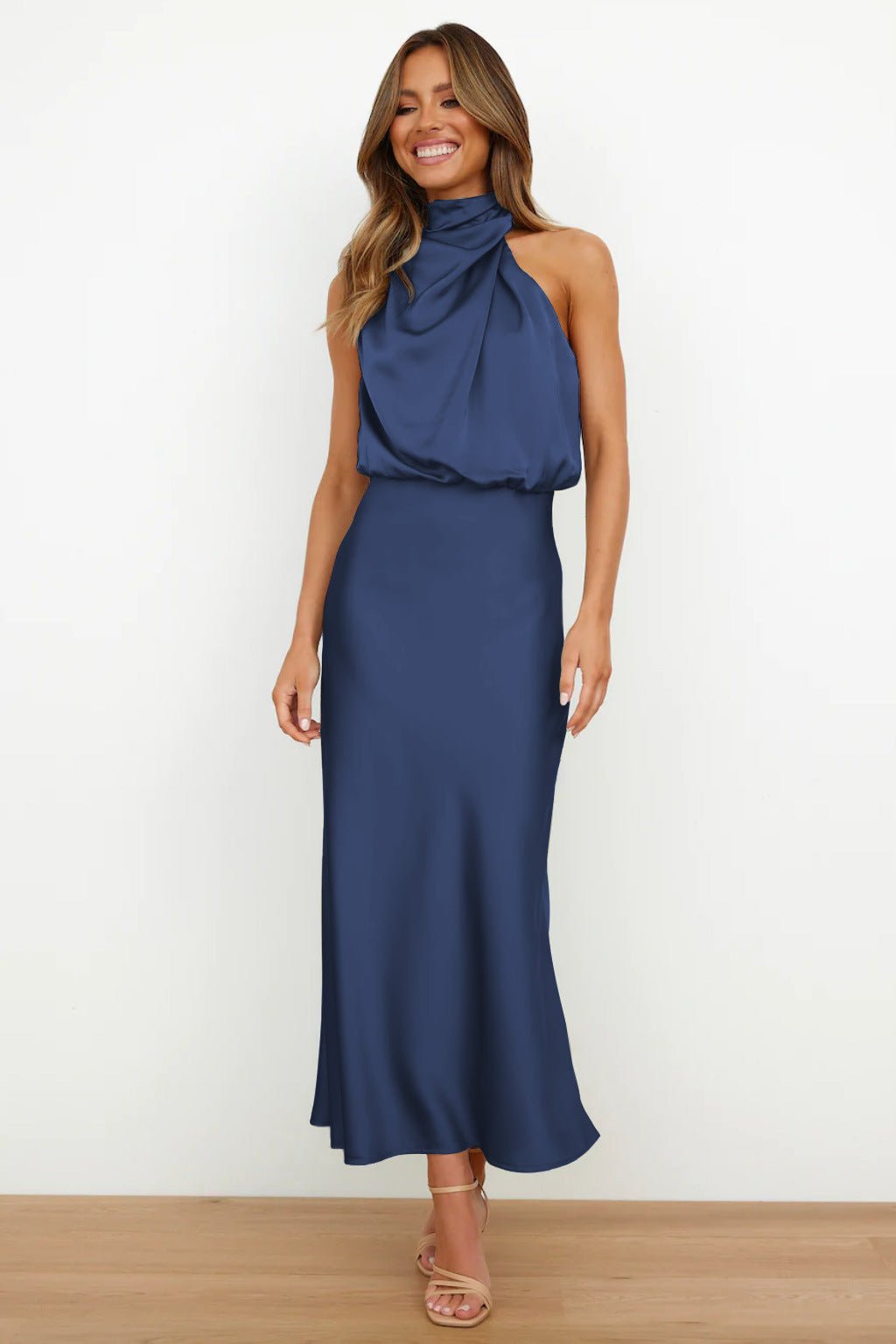 The Aurelia Satin Maxi Dress